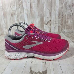 Brooks Ghost 11 Womens Running Shoes Pink Purple 1202771B691 Size 7‎ Medium B